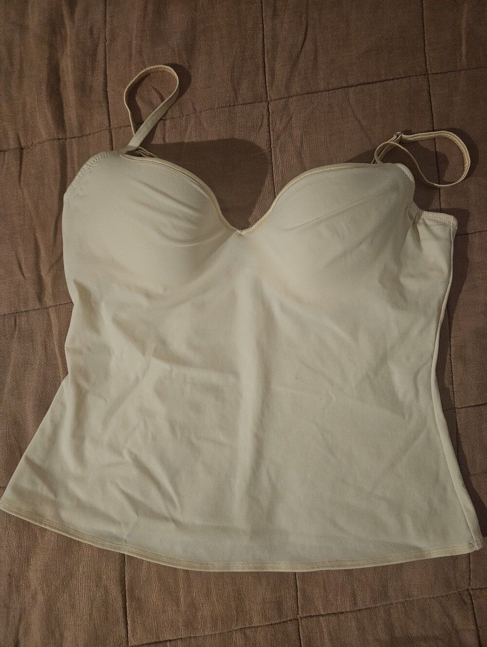 Fleur du Mal Jersey Built-in Bra Cami in Buttercup